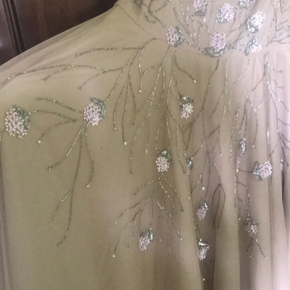 Adrianna Papell beaded floral bloom midi dress - Picture 13 of 15